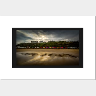 Saltburn Beach Huts Posters and Art